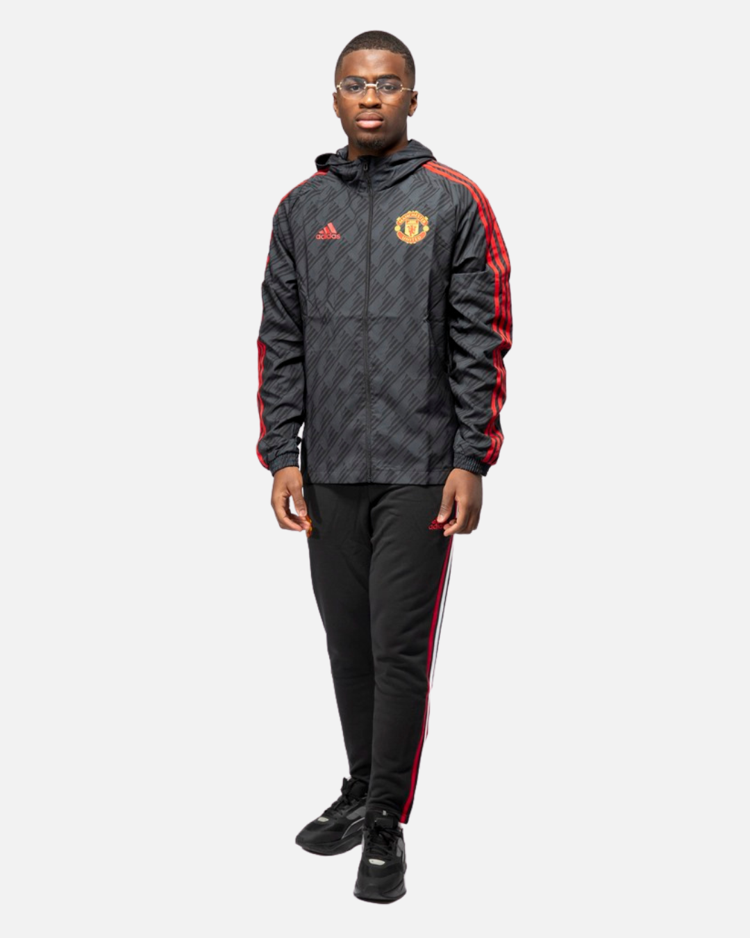 Pantalon d'entrainement Manchester United - Noir/Rouge/Blanc