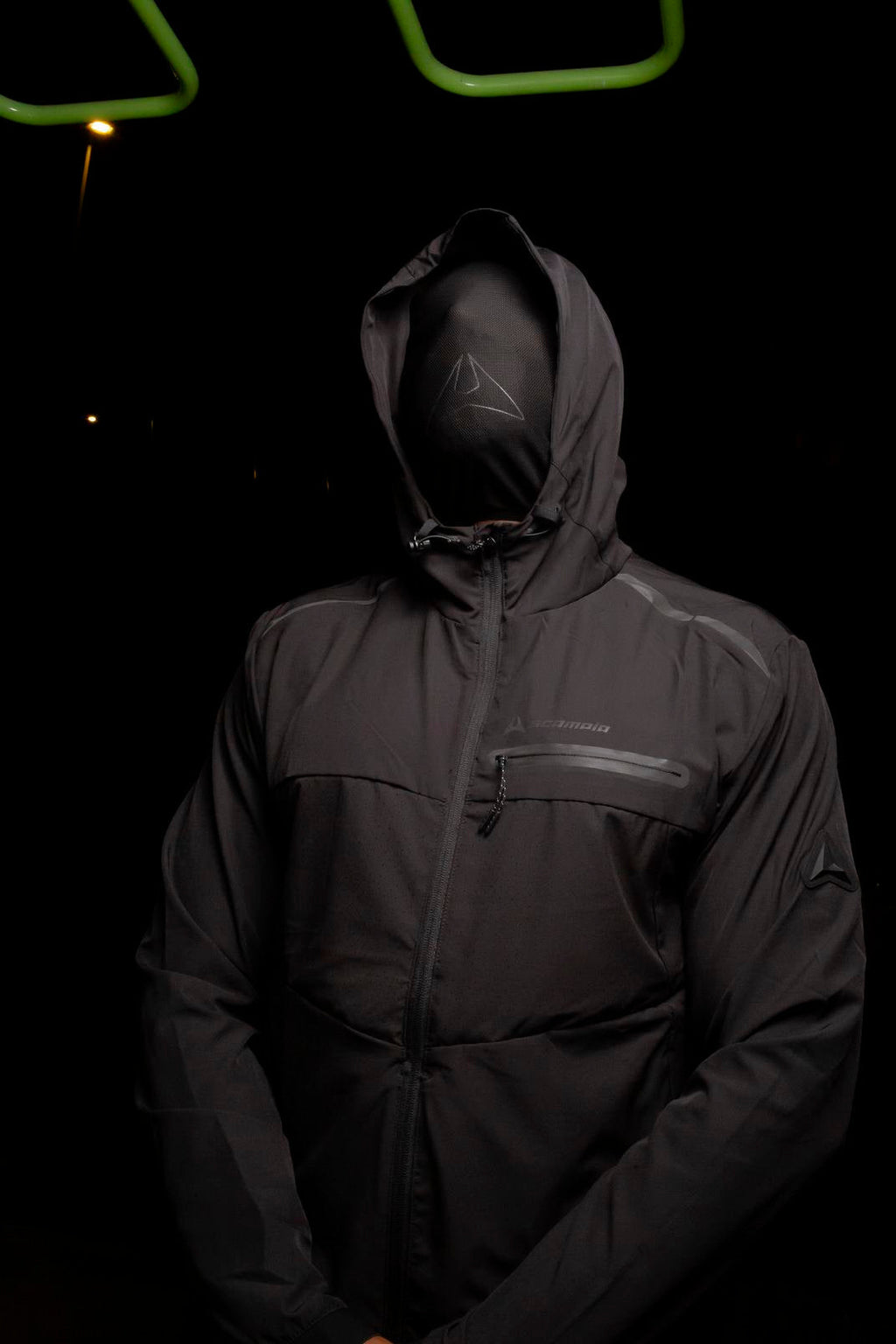 Survêtement Scampia Running Gara Cagoule intégrée - Noir