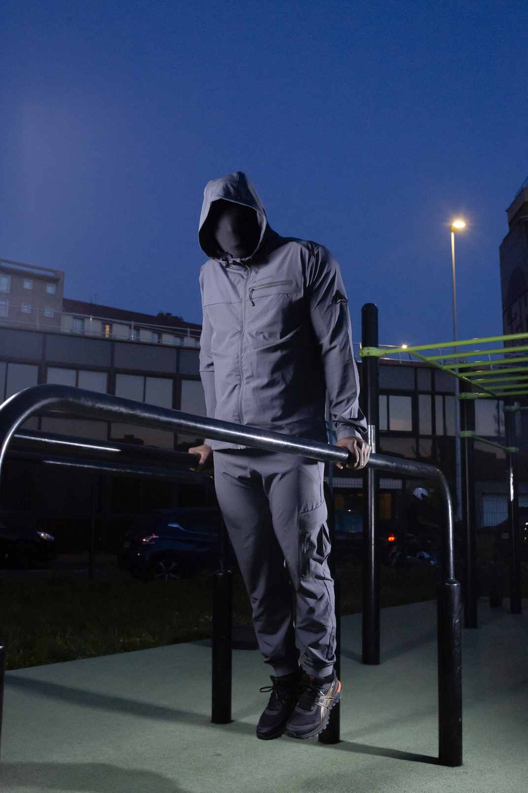 Survêtement Scampia Running Gara Cagoule intégrée - Bleu
