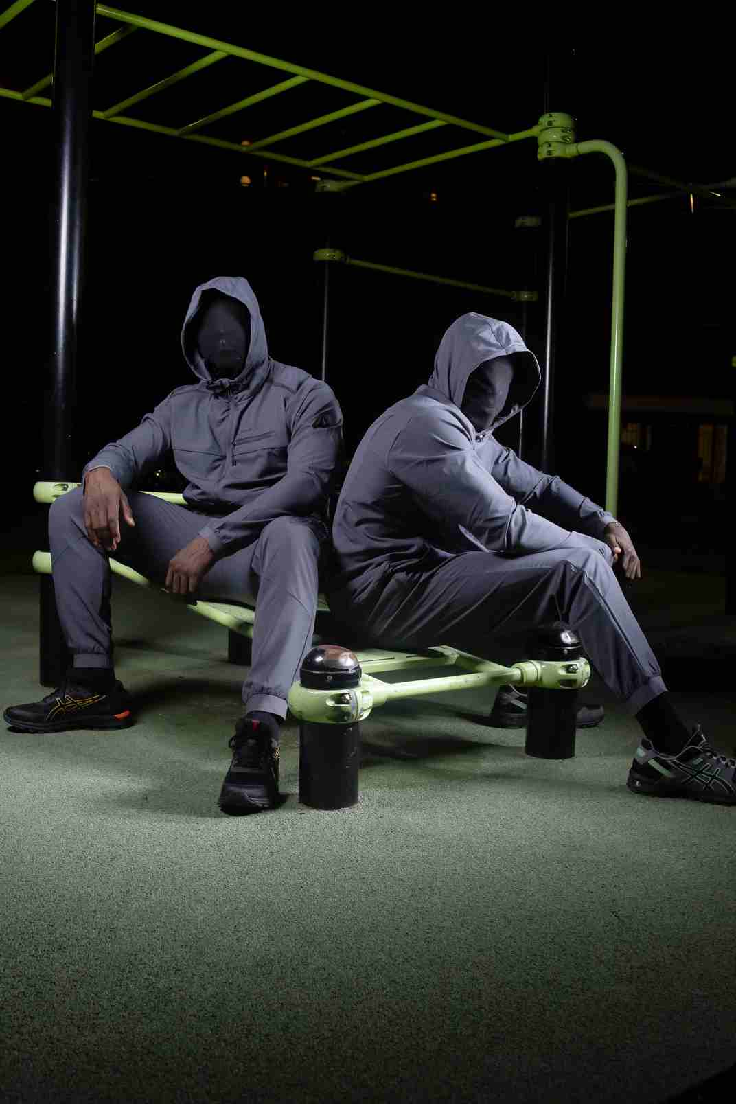 Survêtement Scampia Running Gara Cagoule intégrée - Bleu