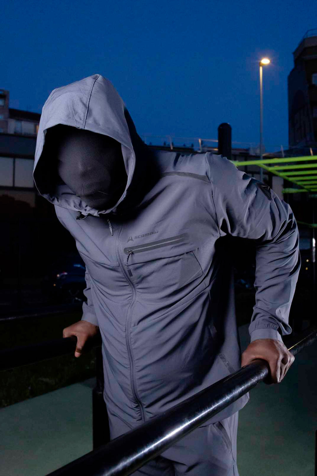 Survêtement Scampia Running Gara Cagoule intégrée - Bleu