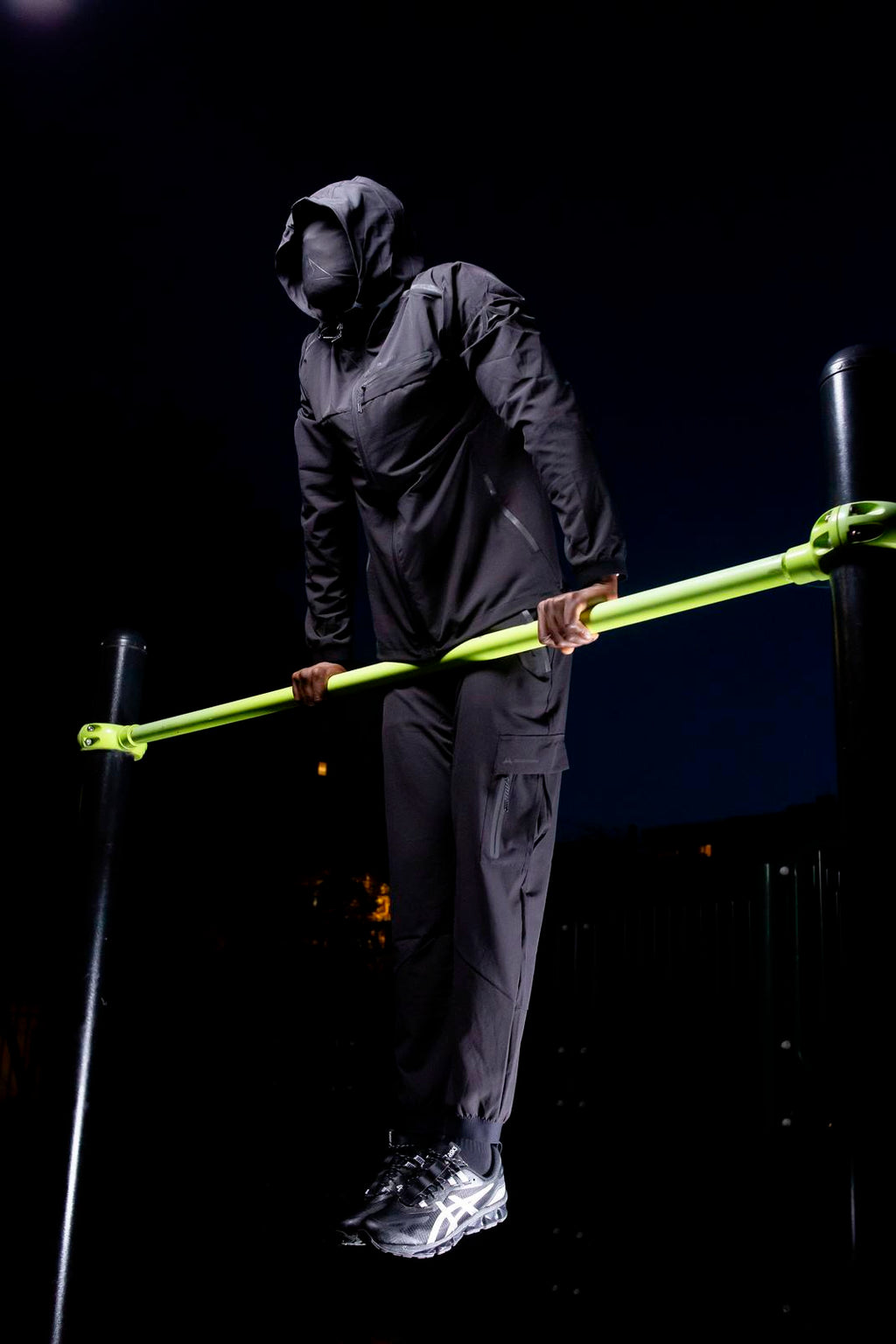 Survêtement Scampia Running Gara Cagoule intégrée - Noir