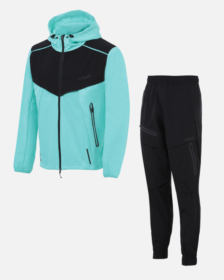 Survêtement Scampia Running Scalare - Menthe/Noir
