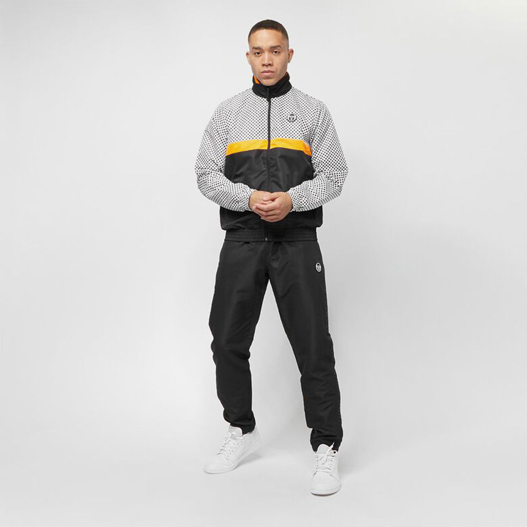 Survêtement Sergio Tacchini Reticolo - Noir/Blanc/Jaune
