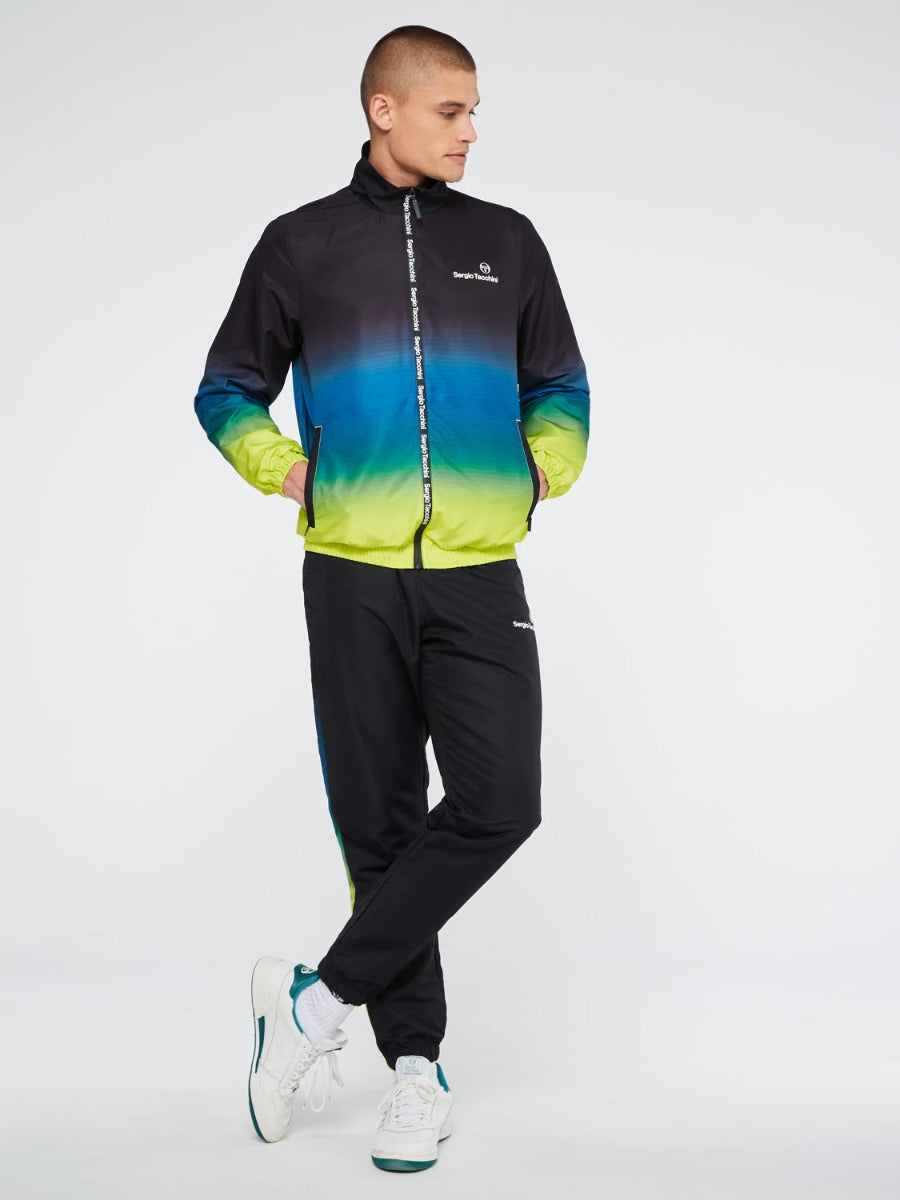 Survêtement Sergio Tacchini Sfumata - Noir/Bleu/Jaune