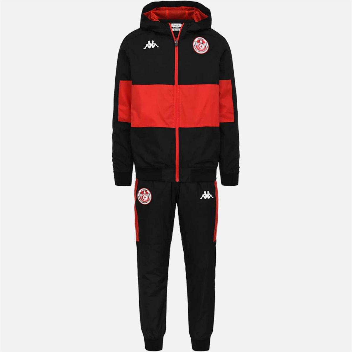 Survêtement Tunisie 2022 - Noir/Rouge