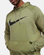 Sweat a capuche Nike Running Dry Graphic - Kaki/Noir