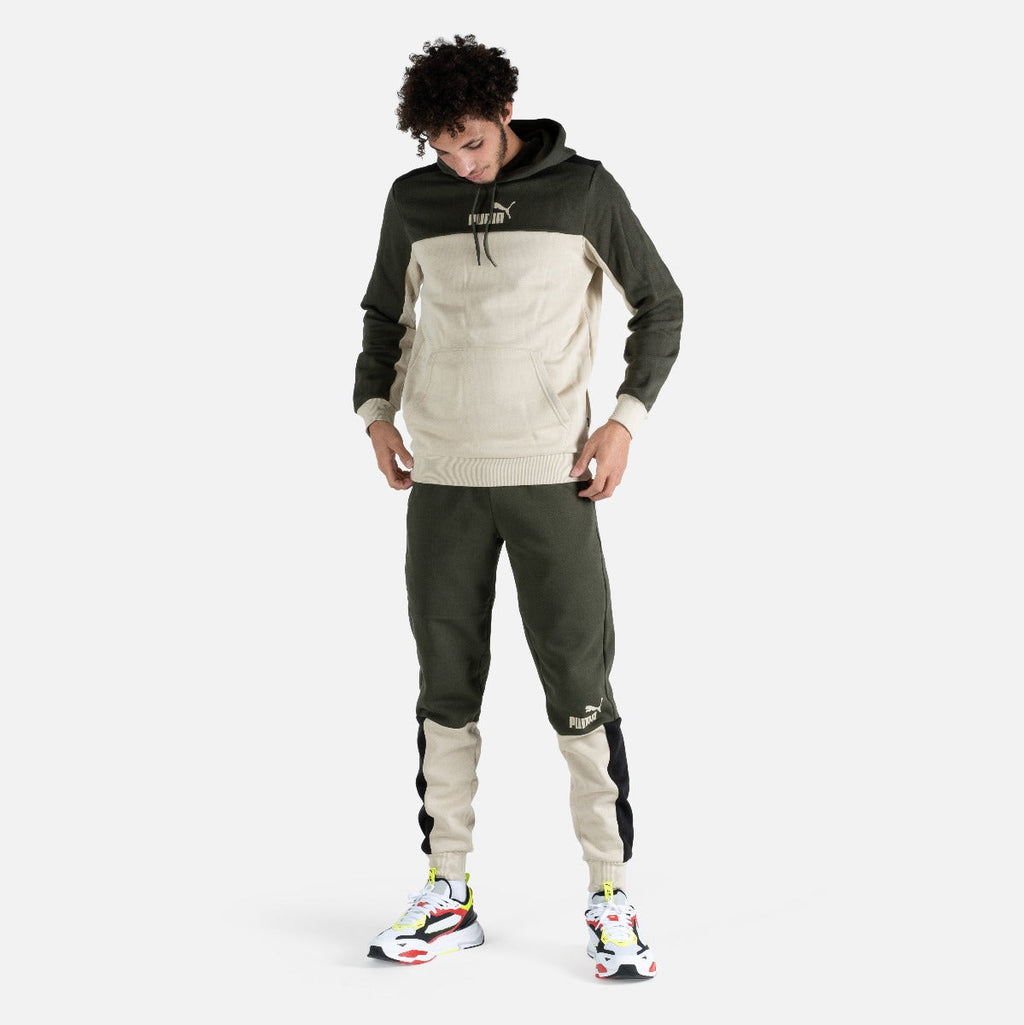 Sweat à capuche Puma - Beige/Kaki