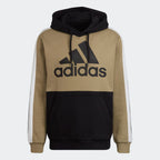 Sweat à capuche Adidas Essentials Colorblock - Kaki/Noir/Blanc