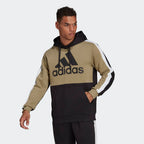 Sweat à capuche Adidas Essentials Colorblock - Kaki/Noir/Blanc
