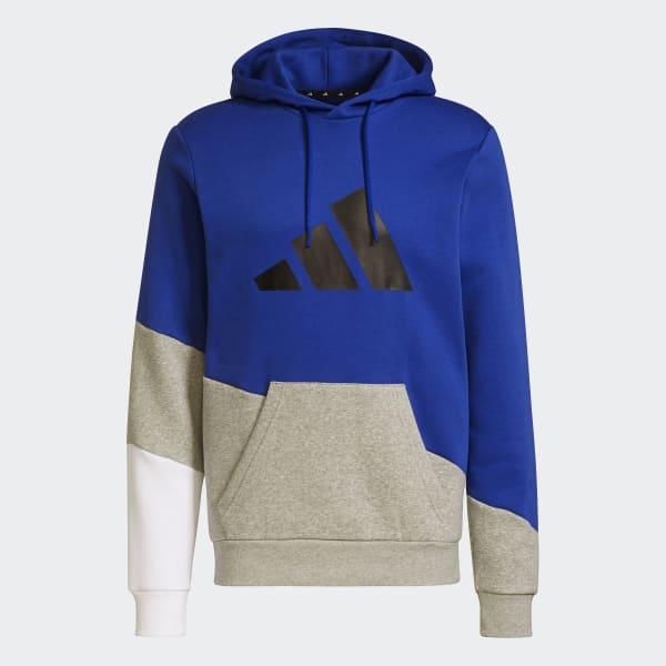 Sweat Capuche Adidas Sportswear Colorblock - Bleu/Gris