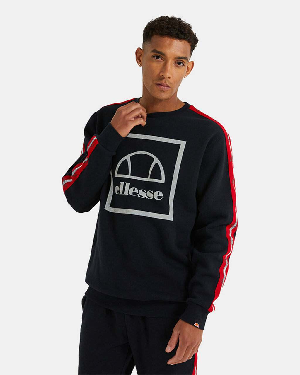 Sweat à capuche Ellesse Ellena - Noir/Rouge/Gris