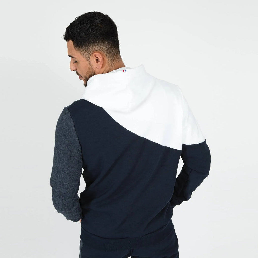 Sweat Capuche Le Coq Sportif Saison - Bleu/Blanc