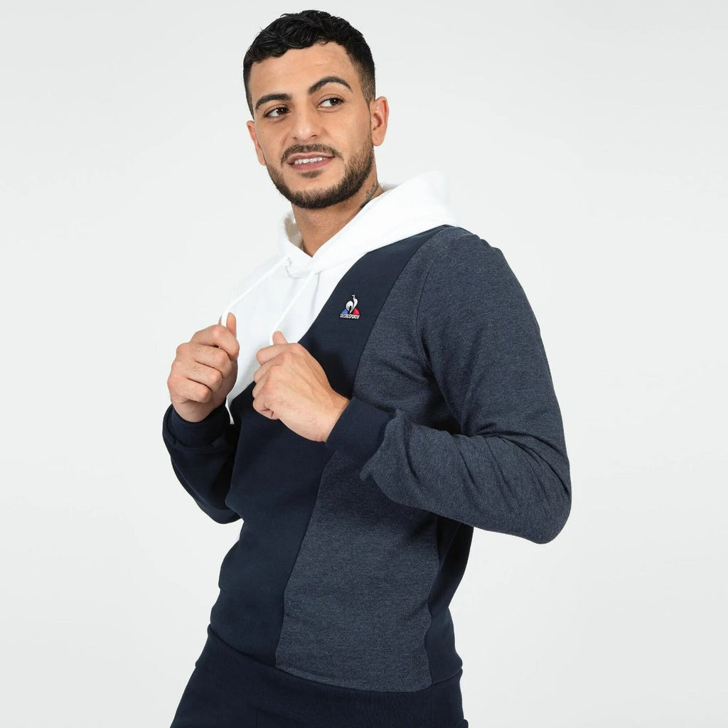 Sweat Capuche Le Coq Sportif Saison - Bleu/Blanc