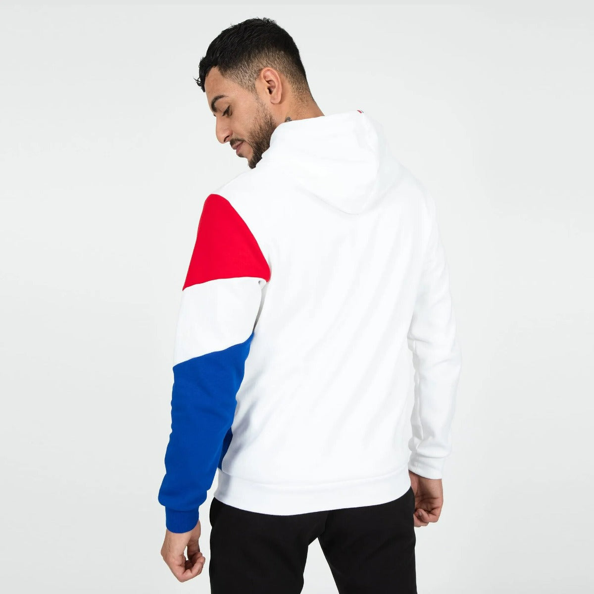 Sweat Capuche Le Coq Sportif Tricolore - Blanc