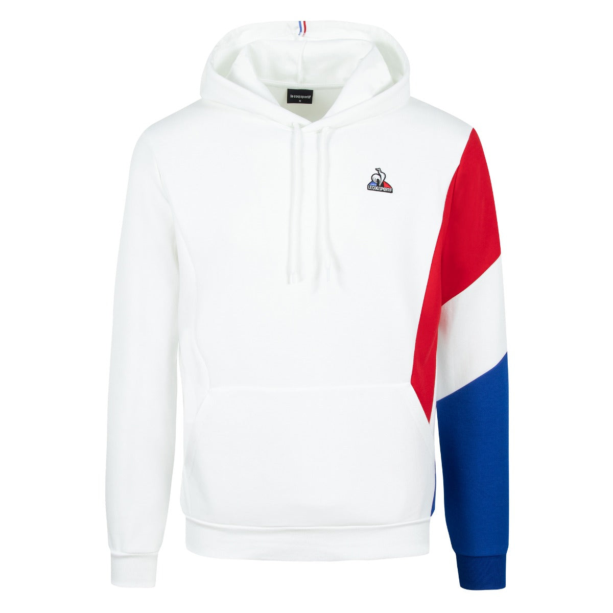 Sweat Capuche Le Coq Sportif Tricolore - Blanc