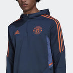 Sweat à capuche Manchester United Condivo - Bleu/Orange