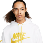 Sweat à capuche Nike Air Fleece - Blanc/Doré