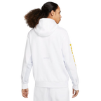 Sweat à capuche Nike Air Fleece - Blanc/Doré