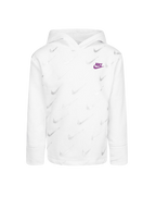 Sweat à capuche Nike Fleece Enfant - Blanc/Gris