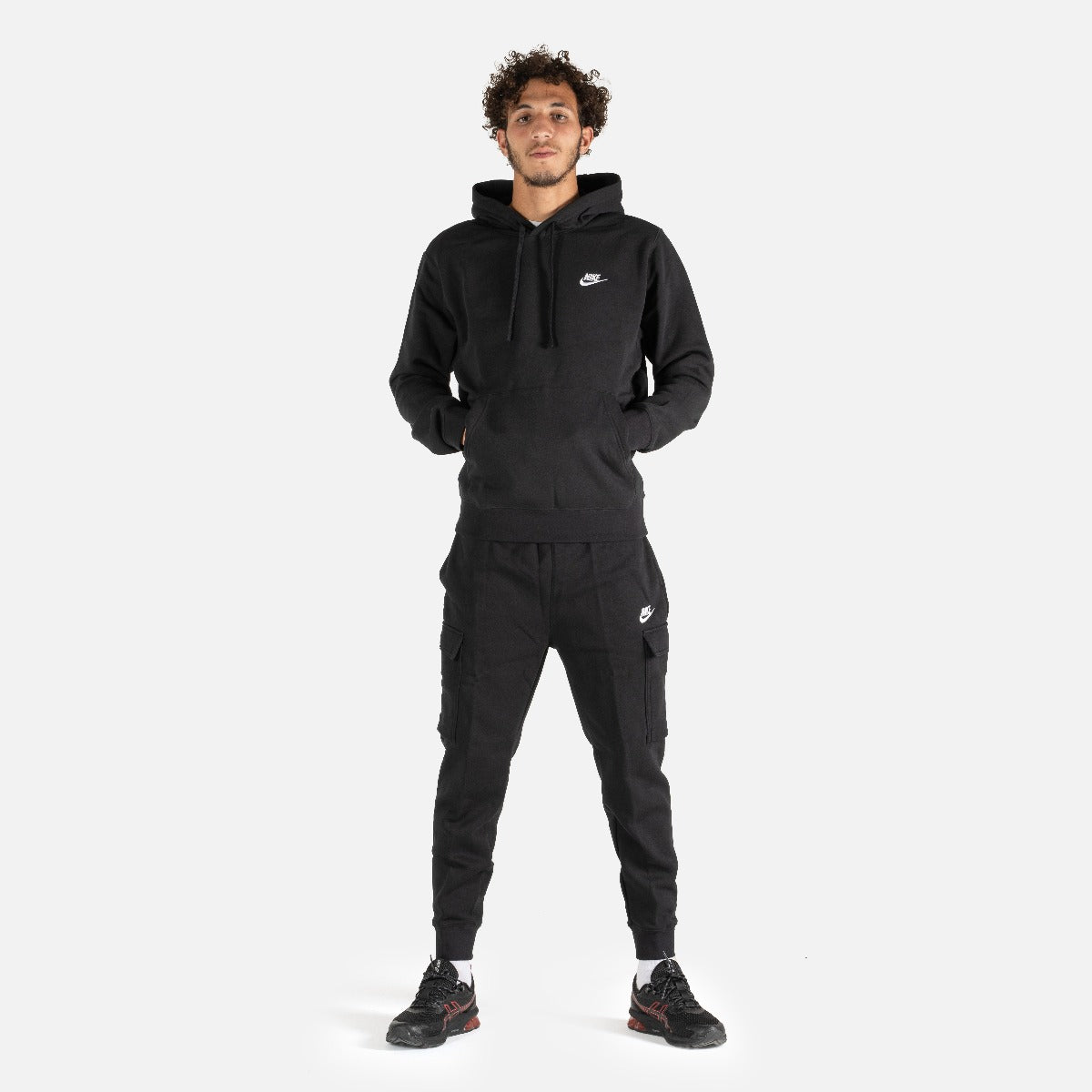 Sweat capuche Nike Sportswear Club fleece - Noir