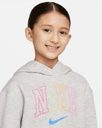 Sweat Capuche Nike Sportswear Enfant - Gris/Rose