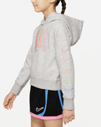 Sweat Capuche Nike Sportswear Enfant - Gris/Rose