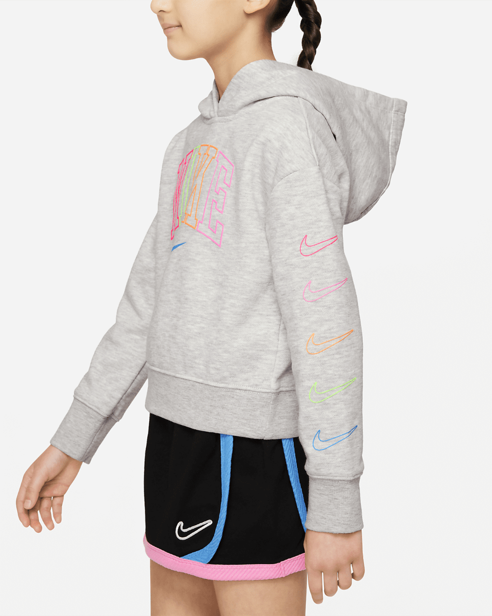 Sweat Capuche Nike Sportswear Enfant - Gris/Rose