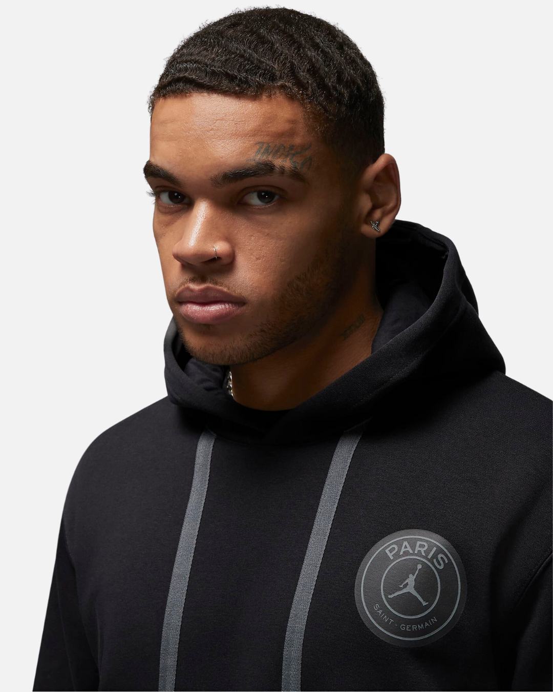 Sweat à capuche PSG Fleece  - Noir/Gris/Orange