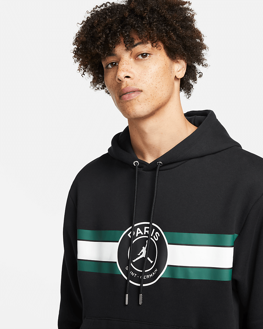 Sweat Capuche PSG X Jordan - Noir/Vert/Blanc
