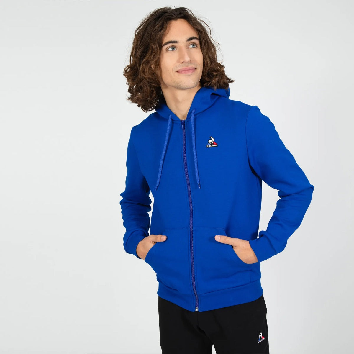 Sweat à Capuche Zippé Le Coq Sportif Essentiels - Bleu