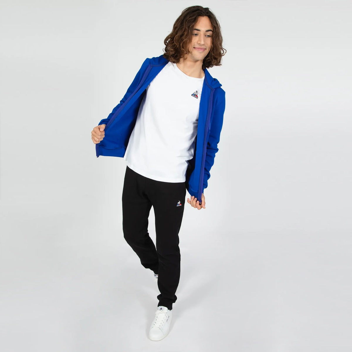 Sweat à Capuche Zippé Le Coq Sportif Essentiels - Bleu