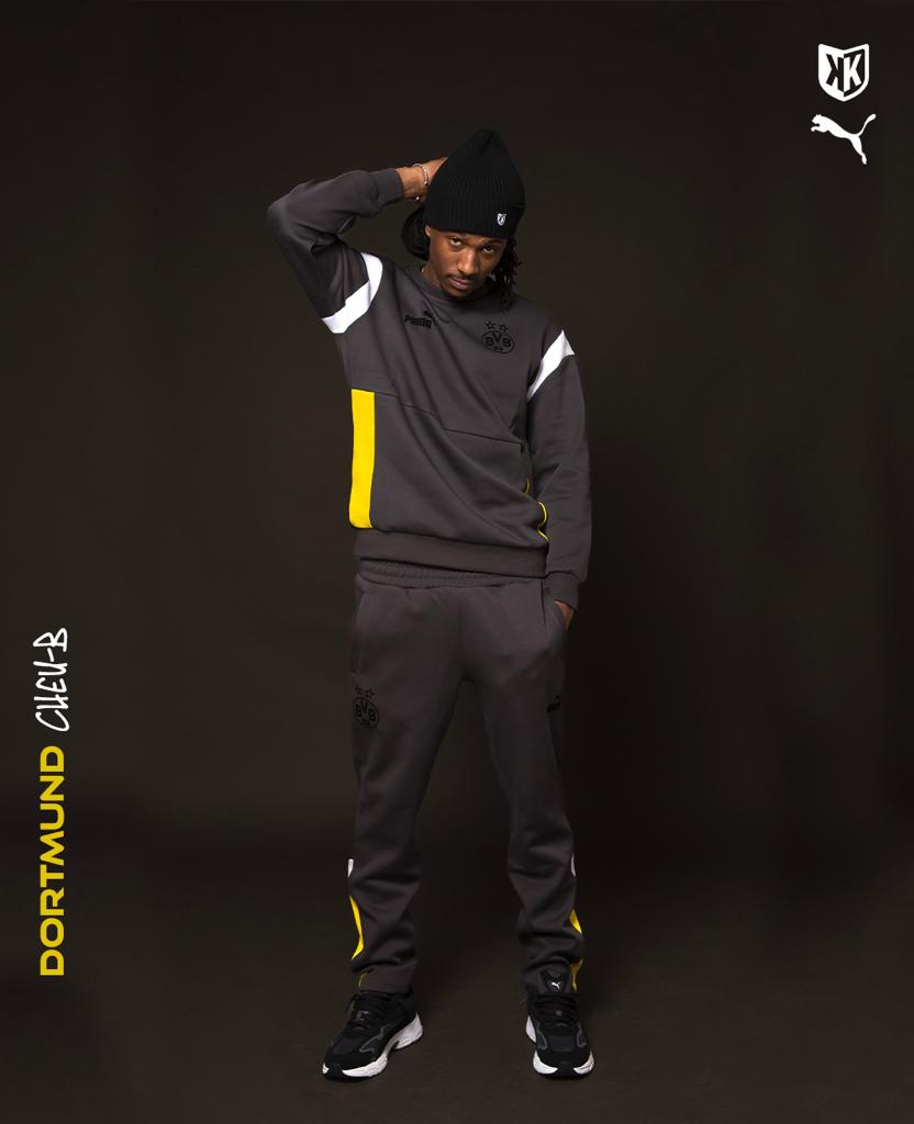 Sweat Dortmund Archive - Gris/Blanc/Jaune