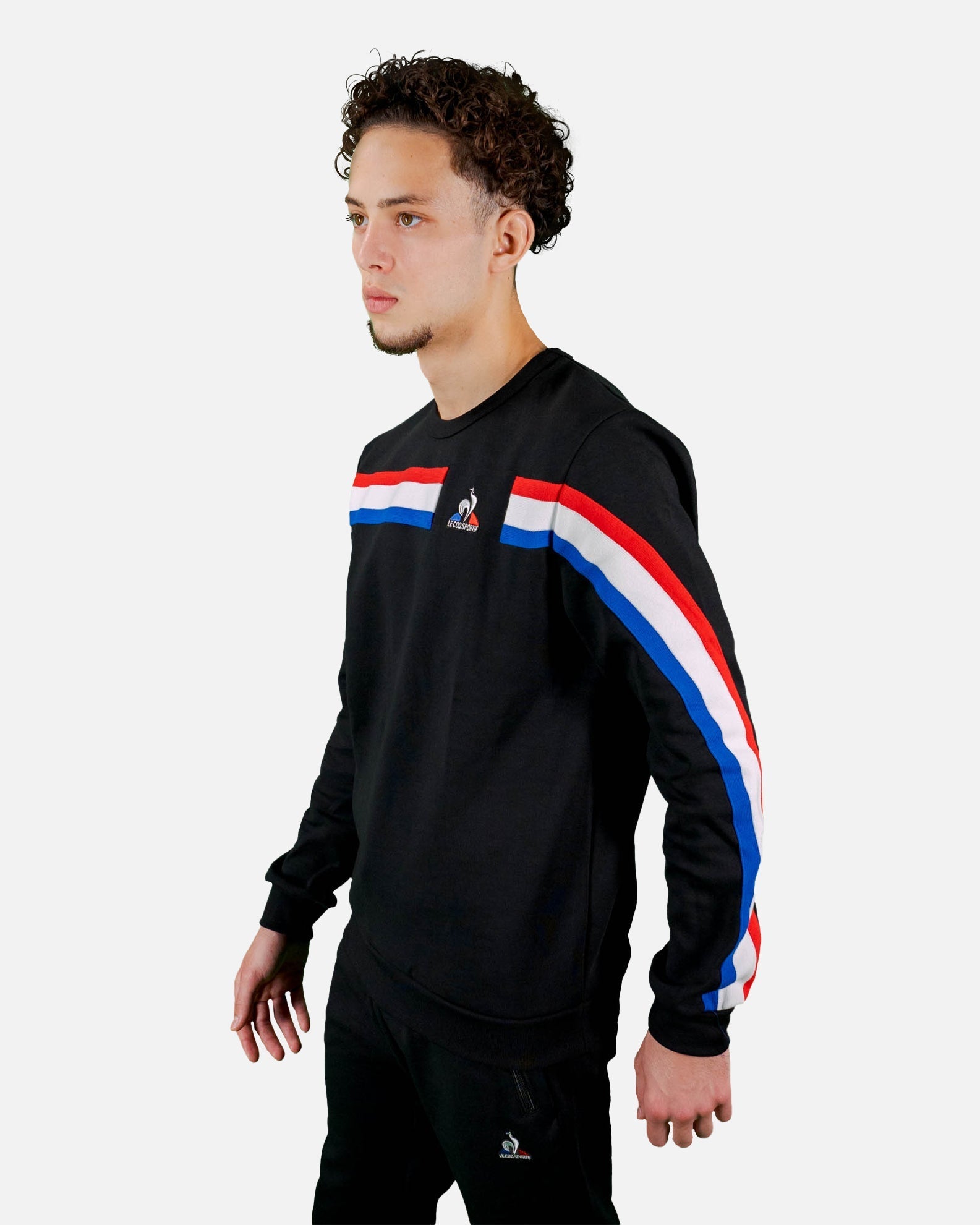 Sweat Le Coq Sportif Tricolore - Noir