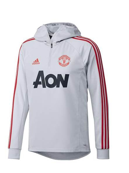 Sweat col zippé Manchester United - Gris - Saison 2018/2019