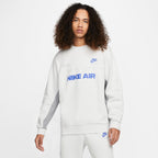Sweat Nike Air brossé -  Blanc/Bleu/Gris