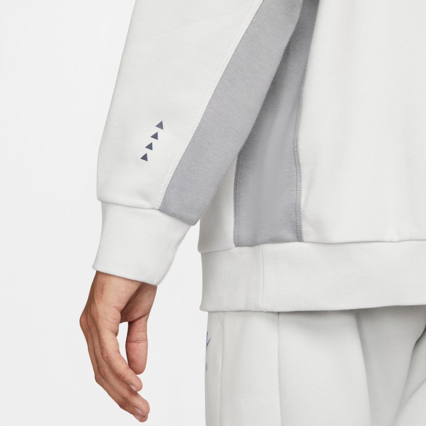 Sweat Nike Air brossé -  Blanc/Bleu/Gris