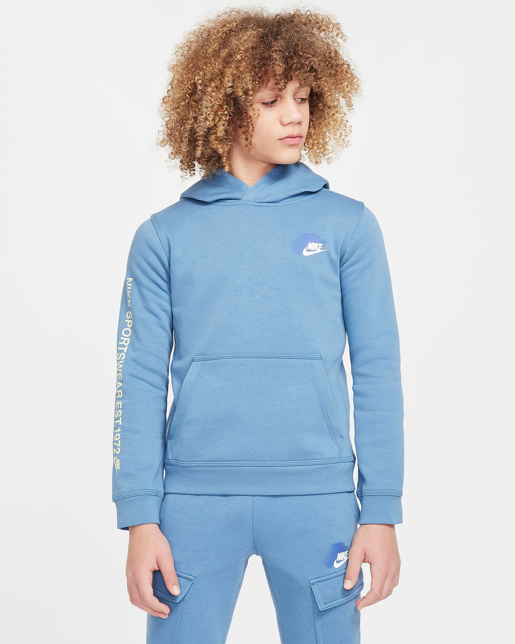 Sweat Nike Fleece Junior - Bleu