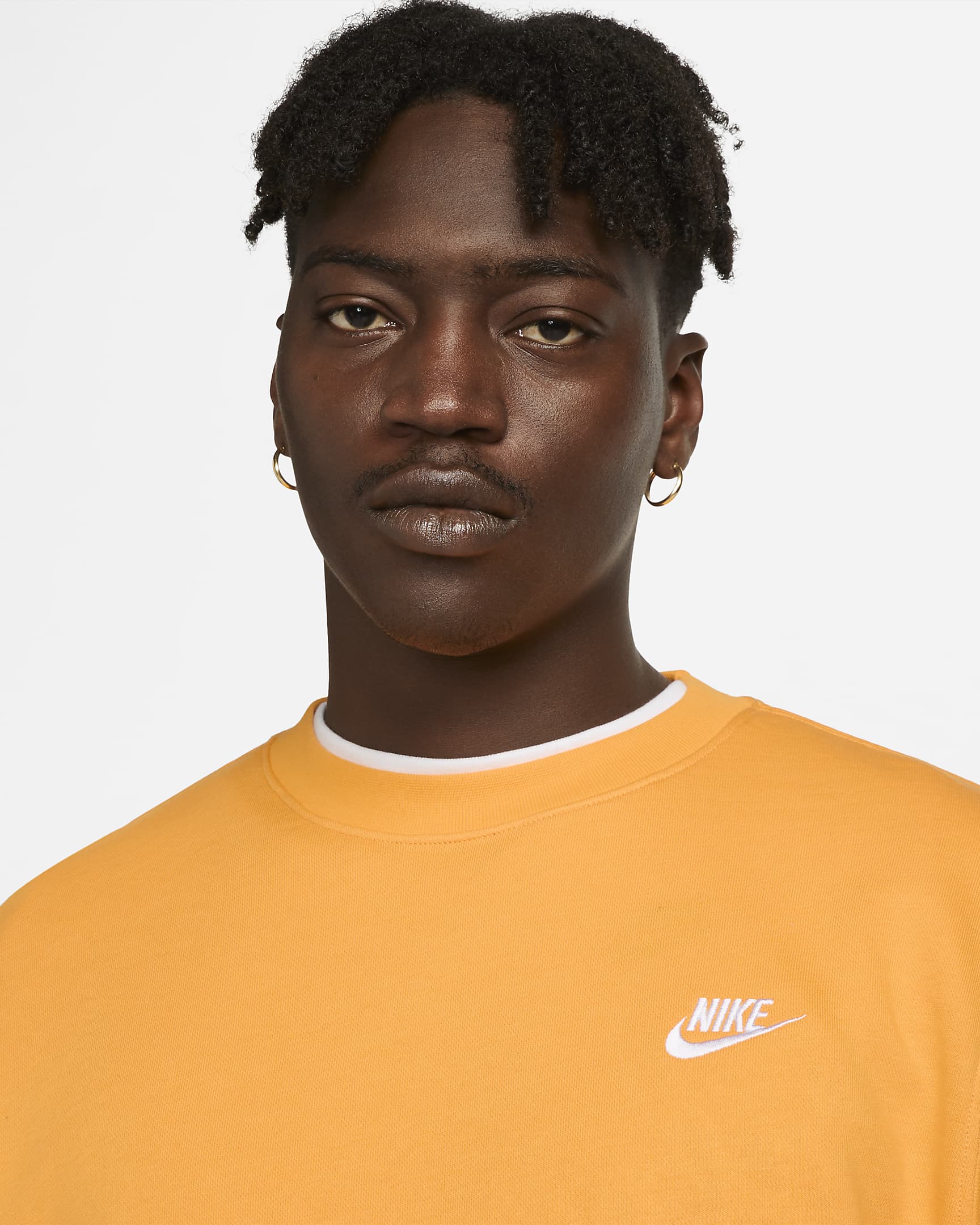 Sweat Nike Sportswear Club - Orange/Blanc