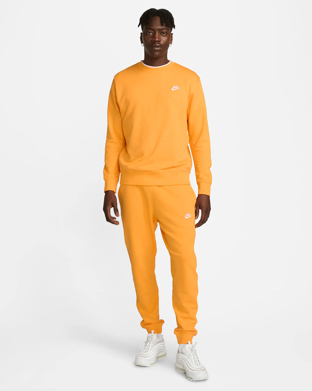 Sweat Nike Sportswear Club - Orange/Blanc