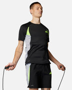 T-shirt Adidas Tech Apparel Colorblock - Noir/Vert