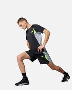 T-shirt Adidas Tech Apparel Colorblock - Noir/Vert