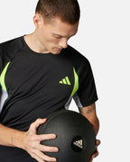 T-shirt Adidas Tech Apparel Colorblock - Noir/Vert