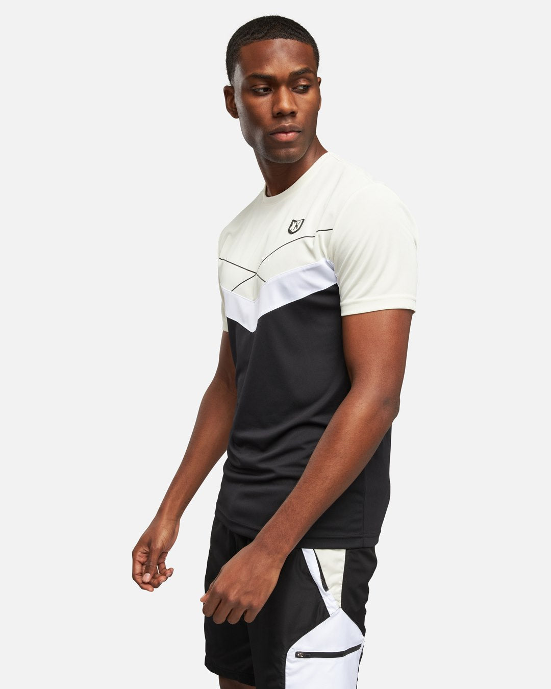 T-shirt FK Game - Beige/Noir/Blanc