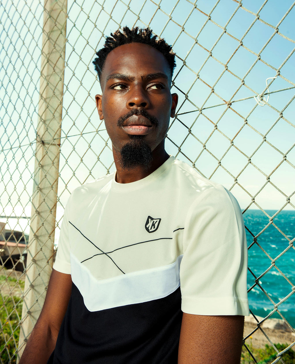 T-shirt FK Game - Beige/Noir/Blanc