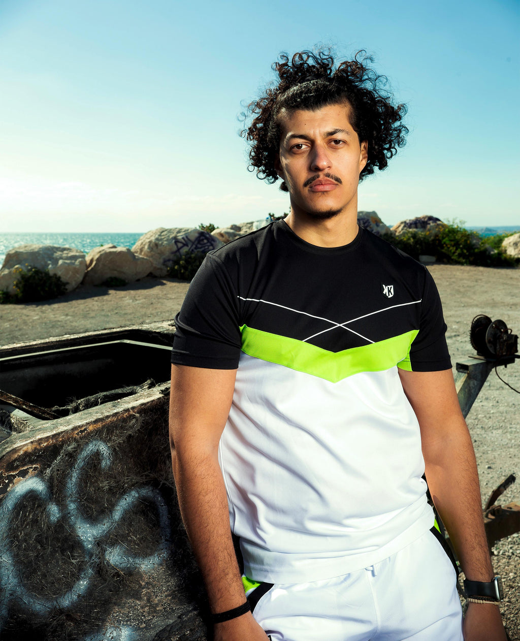 T-shirt FK Game - Noir/Blanc/Vert