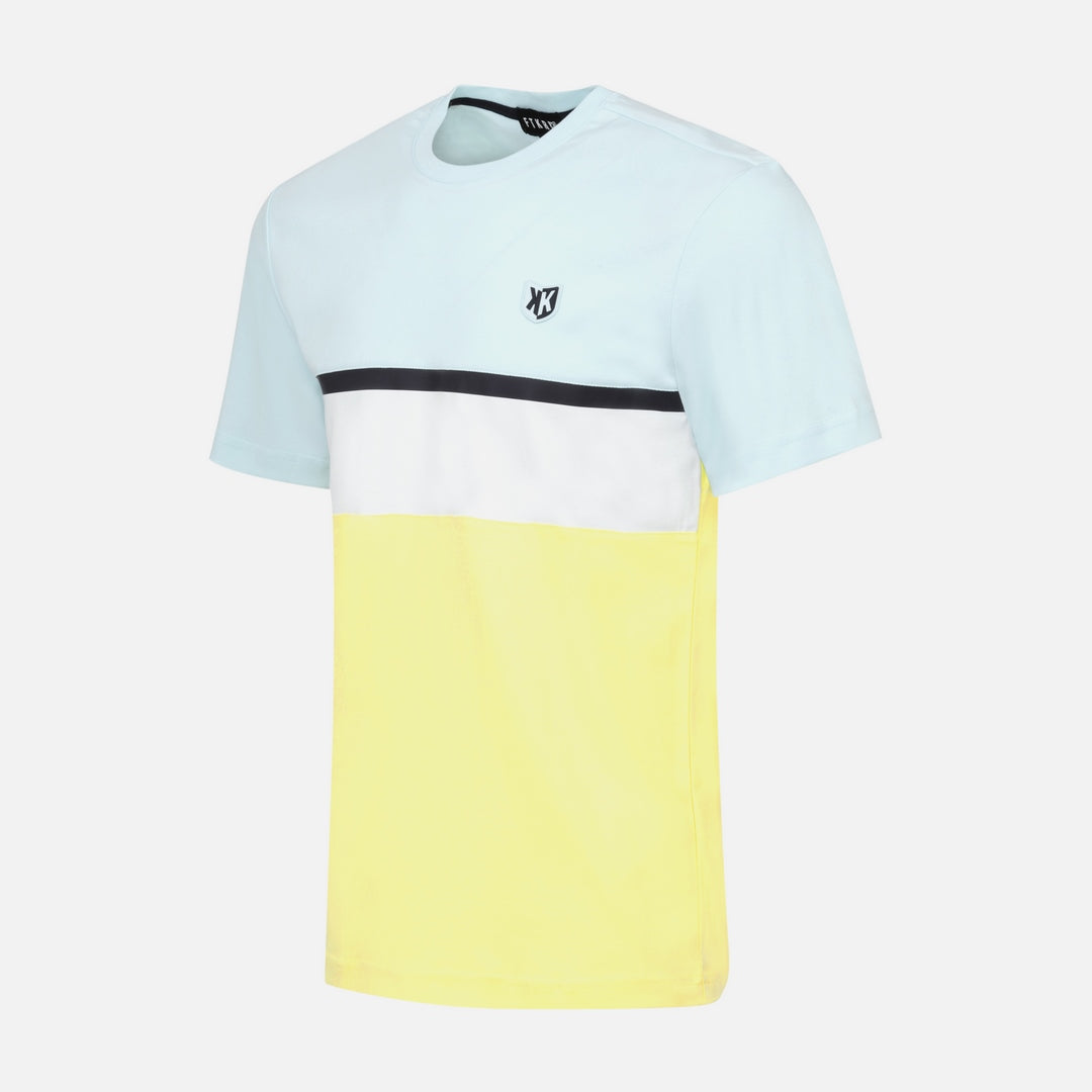 T-shirt FK Sicarios Pastel - Bleu/Blanc/Jaune