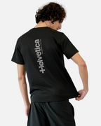 T-shirt Helvetica Quintana - Noir