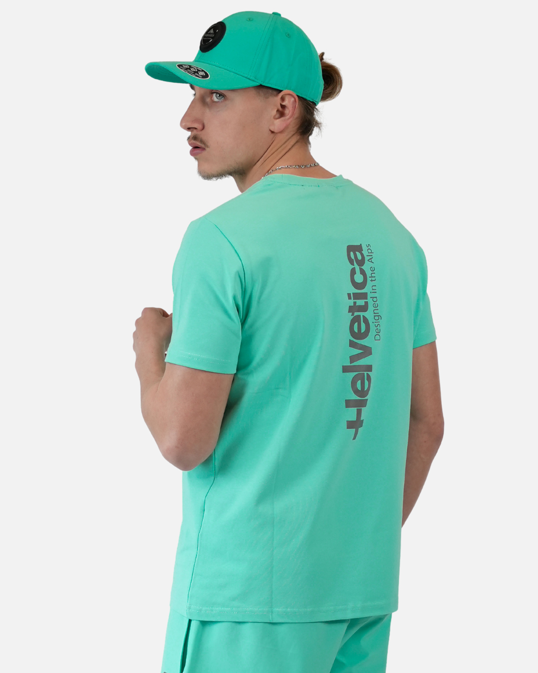 T-shirt Helvetica Quintana - Vert