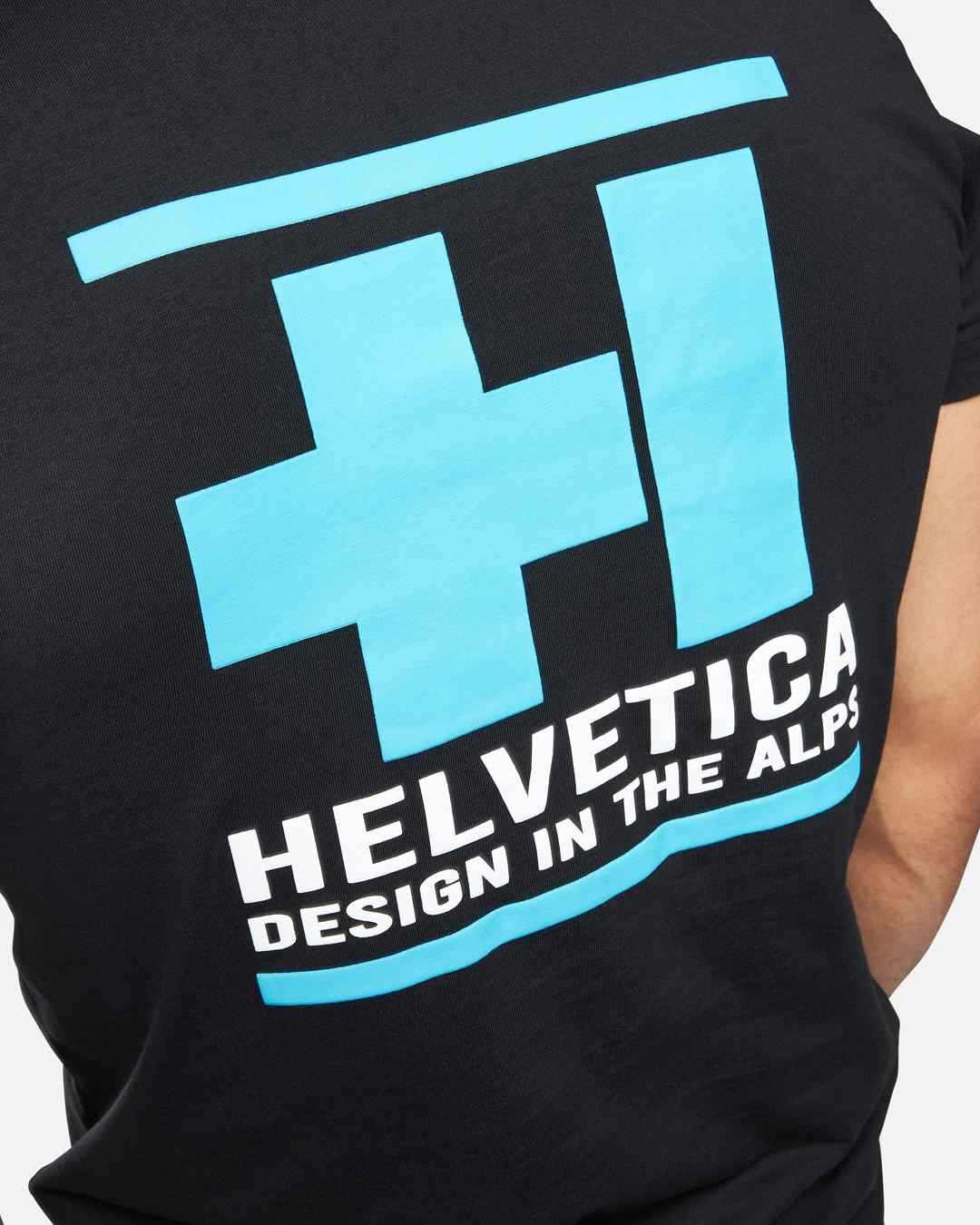 T-shirt Helvetica Williams - Noir